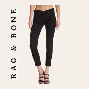 WOMEN’S RAG & BONE CAPRRI BLACK DENIM JEANS SIZE‎ 26